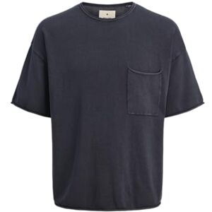 JACK & JONES Herr Jprbluleon Knit Crew Neck Ss, blå nätter, XS JACK & JONES Herr Jprbluleon Knit Crew Neck Ss, blå nätter, XS