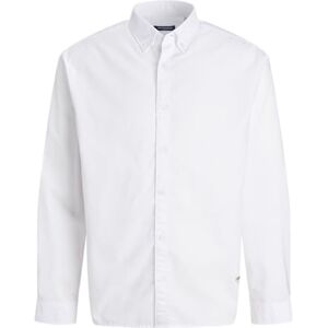 JACK & JONES Jornorrebro Oxford Shirt Ls Noos, Ljus vit, XL JACK & JONES Jornorrebro Oxford Shirt Ls Noos, Ljus vit, XL