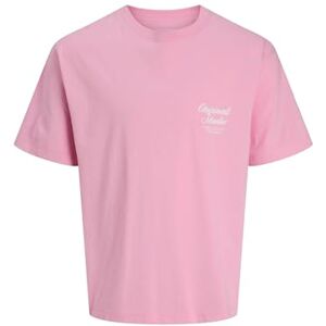 JACK & JONES Jornorrebro Typo Tee Ss Crew Neck Noos, Prisma rosa, XL JACK & JONES Jornorrebro Typo Tee Ss Crew Neck Noos, Prisma rosa, XL