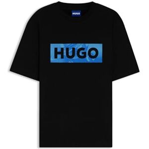 HUGO T-shirt för män, Svart 001, L HUGO T-shirt för män, Svart 001, L