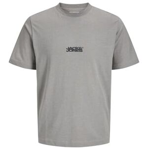 JACK & JONES Jcosago logo Slub Tee Ss Crew Neck, Grå flanell, S JACK & JONES Jcosago logo Slub Tee Ss Crew Neck, Grå flanell, S