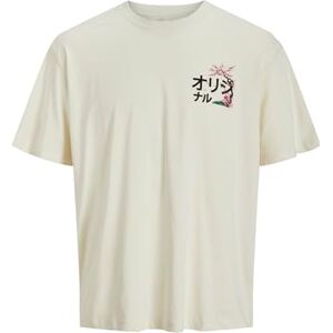 JACK & JONES Jorfuji Tee Ss Crew Neck Tg Pls, Antik vit, 5XL JACK & JONES Jorfuji Tee Ss Crew Neck Tg Pls, Antik vit, 5XL