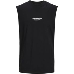 JACK & JONES JORVESTERBRO ärmlös t-shirt SN, svart, S JACK & JONES JORVESTERBRO ärmlös t-shirt SN, svart, S