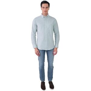 GANT REG Oxford Banker randig skjorta, Djup skogsgrön, S GANT REG Oxford Banker randig skjorta, Djup skogsgrön, S