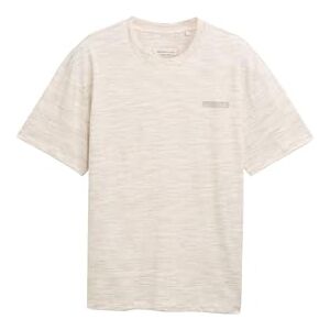 TOM TAILOR Denim T-shirt för män, 37595 – vit beige steninject, M TOM TAILOR Denim T-shirt för män, 37595 – vit beige steninject, M