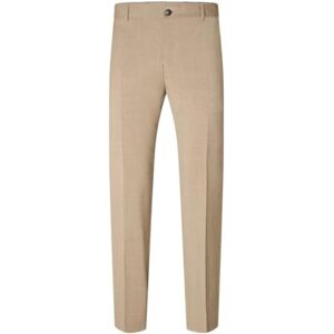 SELECTED HOMME Herr Slhslim-myloelton ull TRS Noos byxor, sand, 56 SELECTED HOMME Herr Slhslim-myloelton ull TRS Noos byxor, sand, 56