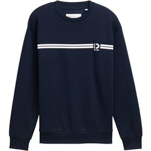 TOM TAILOR Denim herr sweatshirt, 10668 – himmelskaptensblå, S TOM TAILOR Denim herr sweatshirt, 10668 – himmelskaptensblå, S