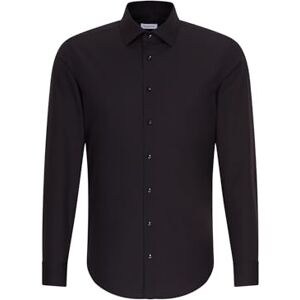 Seidensticker Silkesdekaler män smal extra lång arm (ela) skjorta, Svart (675665), 40 Seidensticker Silkesdekaler män smal extra lång arm (ela) skjorta, Svart (675665), 40