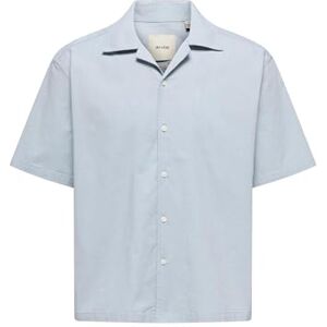 Only & Sons Onsreid Reg 0571 Resort Shirt, Blå dimma, L Only & Sons Onsreid Reg 0571 Resort Shirt, Blå dimma, L