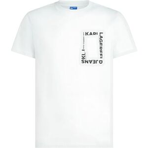 KARL LAGERFELD JEANS Slim Short Sleeves Frame Logo Tee T-shirt, Vit, M KARL LAGERFELD JEANS Slim Short Sleeves Frame Logo Tee T-shirt, Vit, M