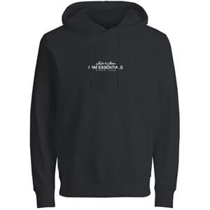 JACK & JONES Jprblacasper Sweat Hood FST, svart, S JACK & JONES Jprblacasper Sweat Hood FST, svart, S