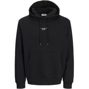 JACK & JONES Jjkenji Sweat Hood, svart, S JACK & JONES Jjkenji Sweat Hood, svart, S