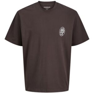 JACK & JONES Jcocover Texture Photo Tee Ss Crew Neck, Försegling brun, L JACK & JONES Jcocover Texture Photo Tee Ss Crew Neck, Försegling brun, L