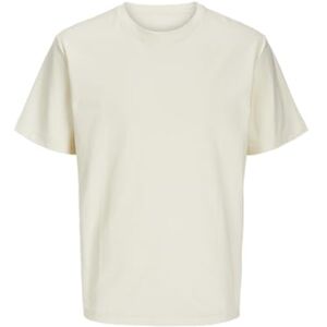 JACK & JONES Jorsplit Twill Tee Ss Crew Neck, Antik vit, XL JACK & JONES Jorsplit Twill Tee Ss Crew Neck, Antik vit, XL