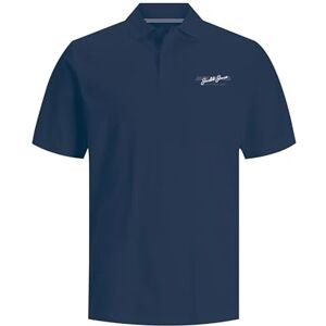 JACK & JONES Jjalvis Polo Ss pikétröja för män, marinblå blazer, S JACK & JONES Jjalvis Polo Ss pikétröja för män, marinblå blazer, S