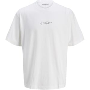 JACK & JONES Jcochrome Silver Print Tee Ss Crew Neck, Ljus vit, M JACK & JONES Jcochrome Silver Print Tee Ss Crew Neck, Ljus vit, M