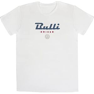 BRISA VW Collection – Snygg vintage Volkswagen T1 Bulli Bus t-shirt, unisex med retromotiv, Bulli Driver/vit, M BRISA VW Collection – Snygg vintage Volkswagen T1 Bulli Bus t-shirt, unisex med retromotiv, Bulli Driver/vit, M