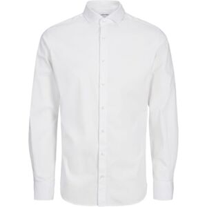 JACK & JONES Pojkar Jjeaxel stretch skjorta Ls Noos Mni långärmad tröja, Vit, 110 JACK & JONES Pojkar Jjeaxel stretch skjorta Ls Noos Mni långärmad tröja, Vit, 110