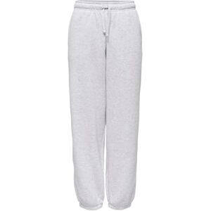 ONLY Onlbest Cuff Pant SWT Noos, Ljusgrå melange, L ONLY Onlbest Cuff Pant SWT Noos, Ljusgrå melange, L