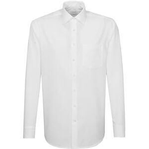 Seidensticker Silkesdekal herr business skjorta – normal passform – strykfri – Kent krage – långärmad – 100% bomull, Beige (ecru 21), 44 SE Seidensticker Silkesdekal herr business skjorta – normal passform – strykfri – Kent krage – långärmad – 100% bomull, Beige (ecru 21), 44 SE