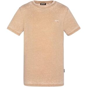 Schott NYC T-shirt med rund hals broderi bröst Schott, TSSTRIKER11, Beige färg, XXL Schott NYC T-shirt med rund hals broderi bröst Schott, TSSTRIKER11, Beige färg, XXL