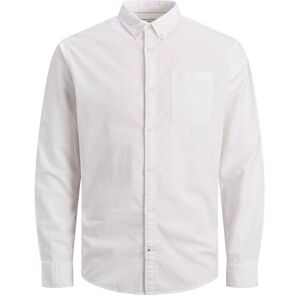 JACK & JONES JACK&JONES PLUS JJEOXFORD skjorta L/S S21 PS NOOS skjorta, vit/passform: plus storlek, 6XL JACK & JONES JACK&JONES PLUS JJEOXFORD skjorta L/S S21 PS NOOS skjorta, vit/passform: plus storlek, 6XL