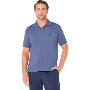 Nautica Klassisk passform kortärmad enfärgad mjuk pikétröja i bomull för män, Blå Indigo Solid, L Nautica Klassisk passform kortärmad enfärgad mjuk pikétröja i bomull för män, Blå Indigo Solid, L