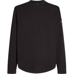 KARL LAGERFELD JEANS , Herr, Vanlig Långärm Böjd T-Shirt, Vanlig Fit, Svart, M KARL LAGERFELD JEANS , Herr, Vanlig Långärm Böjd T-Shirt, Vanlig Fit, Svart, M