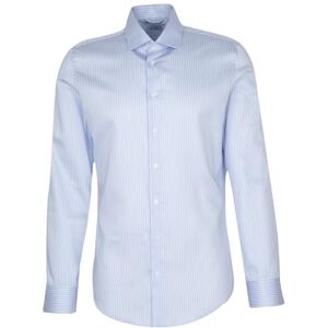 Seidensticker Silkesdekal herr business skjorta – formad passform – lätt att stryka – Kent krage – långärmad – 100% bomull, blå, 38 SE Seidensticker Silkesdekal herr business skjorta – formad passform – lätt att stryka – Kent krage – långärmad – 100% bomull, blå, 38 SE