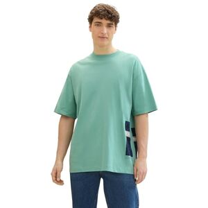 TOM TAILOR Denim T-shirt för män, 10978 – Bleeched Green, XXL TOM TAILOR Denim T-shirt för män, 10978 – Bleeched Green, XXL