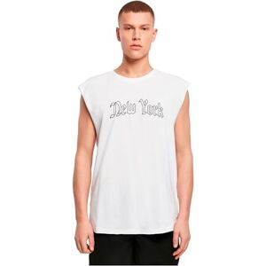 Tee New York Wording ärmlös t-shirt, Vit, XXL Tee New York Wording ärmlös t-shirt, Vit, XXL