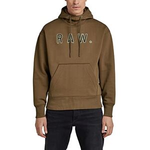 G-STAR RAW Herr Vulcanic RAW lös HDD sw tröja med huva, brun (rain drum A612-D307), M G-STAR RAW Herr Vulcanic RAW lös HDD sw tröja med huva, brun (rain drum A612-D307), M