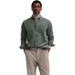 bugatti herrskjorta långärmad button-down-krage bomull, 150-mossa, XL bugatti herrskjorta långärmad button-down-krage bomull, 150-mossa, XL