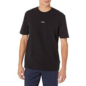 Boss Herr logo i mitten t-shirt, Basic svart, S Boss Herr logo i mitten t-shirt, Basic svart, S