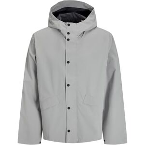 JACK & JONES Regnrock för män, Spöke grå, XXL JACK & JONES Regnrock för män, Spöke grå, XXL