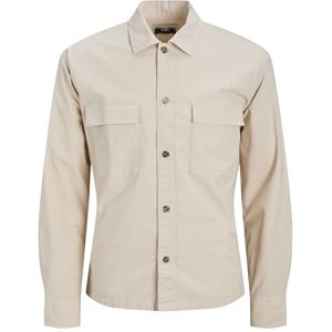 JACK & JONES Jcotarmac Ripstop övertröja Ls, Moonbeam, M JACK & JONES Jcotarmac Ripstop övertröja Ls, Moonbeam, M
