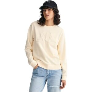 GANT REG Tonal Shield C-Neck Sweat, Linne, L GANT REG Tonal Shield C-Neck Sweat, Linne, L