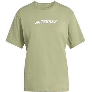 adidas Kobiety Terrex Classic Logo T-shirt, tent green, XS adidas Kobiety Terrex Classic Logo T-shirt, tent green, XS