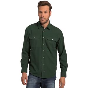 JP 1880 mäns flanell, långärmad, krage krage, modern passform skjortor, Mörkgrön, 3XL lång JP 1880 mäns flanell, långärmad, krage krage, modern passform skjortor, Mörkgrön, 3XL lång