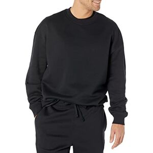 Amazon Essentials överdimensionerad tröja med rund hals för män (finns i stor och lång), svart, Large Amazon Essentials överdimensionerad tröja med rund hals för män (finns i stor och lång), svart, Large