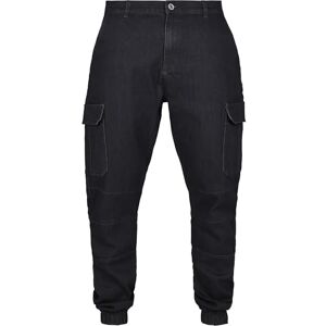 Urban Classics Herrbyxor, cargo jogging jeans, Blå, L Urban Classics Herrbyxor, cargo jogging jeans, Blå, L