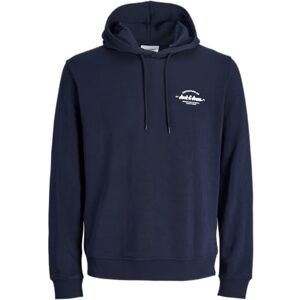 JACK & JONES Jjbrandon Sweat Hood Pls – plus storlek, marinblå blazer, 4XL JACK & JONES Jjbrandon Sweat Hood Pls – plus storlek, marinblå blazer, 4XL