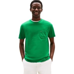 Tommy Hilfiger herr Essential solid ficka T-tröja MW0MW37283 S/S t-shirt, grön (ympisk grön), M, Grön (ovalmisk grön), M Tommy Hilfiger herr Essential solid ficka T-tröja MW0MW37283 S/S t-shirt, grön (ympisk grön), M, Grön (ovalmisk grön), M
