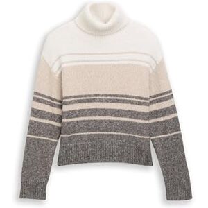 TOM TAILOR Denim damtröja, 39362 – Beige grå färgflödesremsa, M TOM TAILOR Denim damtröja, 39362 – Beige grå färgflödesremsa, M