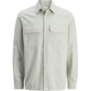 JACK & JONES Jprccraymond Spring Solid Overshirt Sn, Aqua Gray, M JACK & JONES Jprccraymond Spring Solid Overshirt Sn, Aqua Gray, M