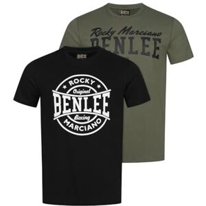 BENLEE T-shirt för män Regular Fit Double Pack DARCUT, Oliv/Svart, L BENLEE T-shirt för män Regular Fit Double Pack DARCUT, Oliv/Svart, L