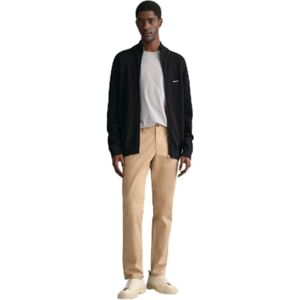 GANT Slim Twill Chinos klassiska byxor för män, Mörk kaki, 32W / 36L GANT Slim Twill Chinos klassiska byxor för män, Mörk kaki, 32W / 36L