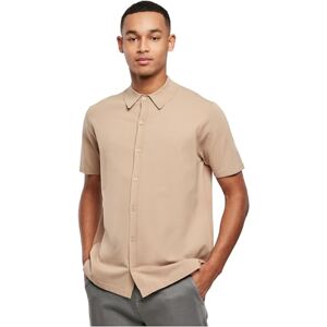 Urban Classics Herr stickad skjorta, unionbeige, XS Urban Classics Herr stickad skjorta, unionbeige, XS
