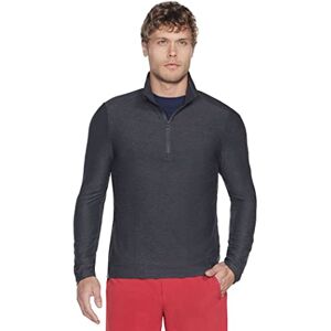 Skechers herr Go Dri All Day kvartsdragkedja långärmad skjorta, Asfalt, 3XL Skechers herr Go Dri All Day kvartsdragkedja långärmad skjorta, Asfalt, 3XL