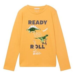 TOM TAILOR Pojkar långärmad tröja med tryck, 32258 – mjuk orange, 92-98 TOM TAILOR Pojkar långärmad tröja med tryck, 32258 – mjuk orange, 92-98
